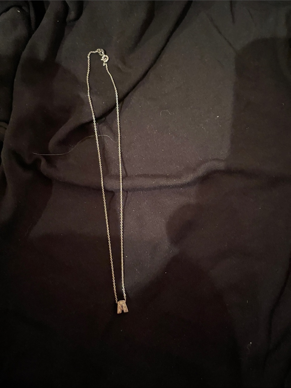 Initial Pendant Necklace in Silver - Women's Jewelry A